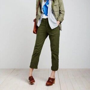 Madewell Olive Green Cruiser Straight High Rise Chino Pants